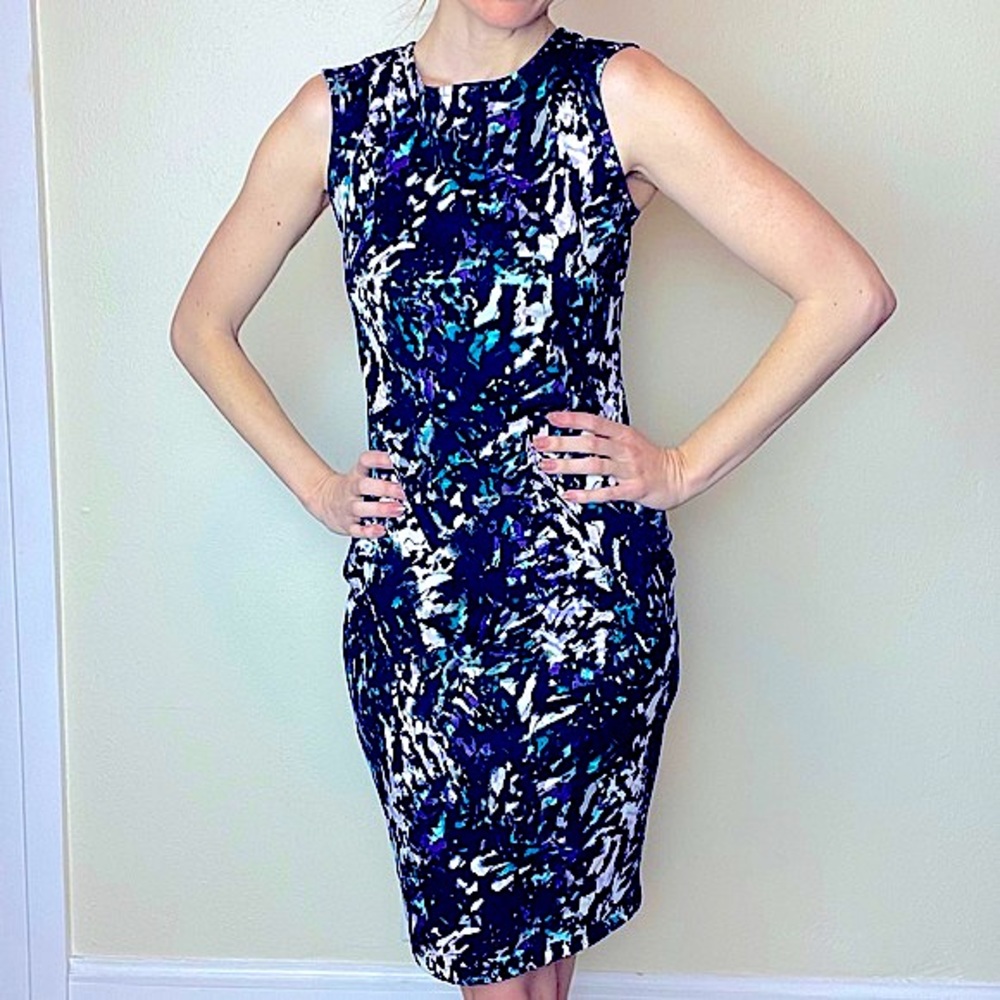 Mossimo multi-colored sheath dress -EUC